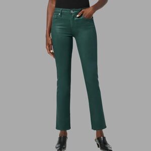 NWT HUDSON Nico‎ Midrise Straight Leg Jean, Coated Forest Walk - Sz